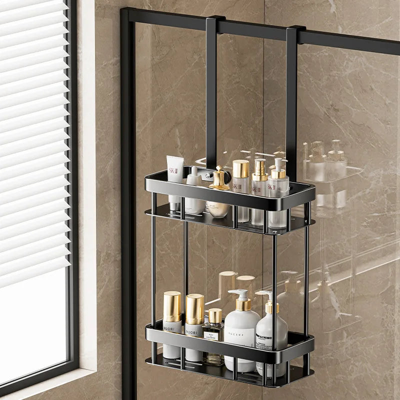 TROVA | Bathroom Glass Door Storage Rack