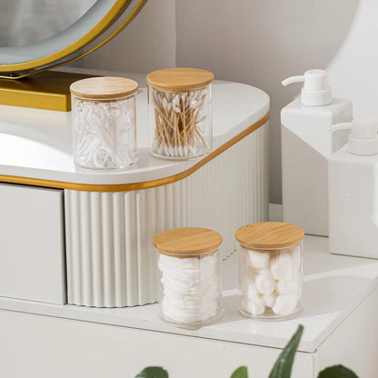 SWAN | 6-piece Bathroom Organizing Jar Set with Labels